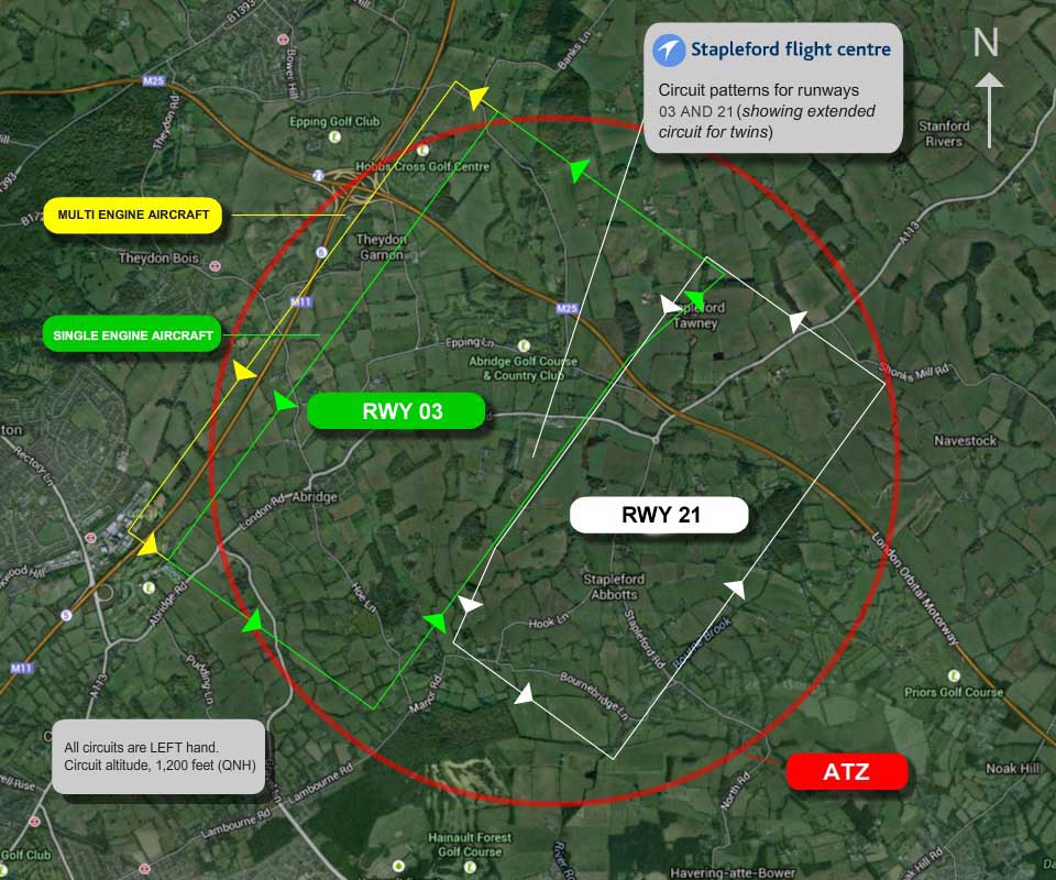 Airfield circuit diagram - Stapleford Airfield...