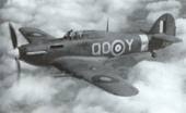 A Hurricane MKIIc. In 1940, Squadron 46 began operating these aircraft from Stapleford
